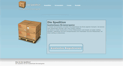 Desktop Screenshot of die-spedition.net